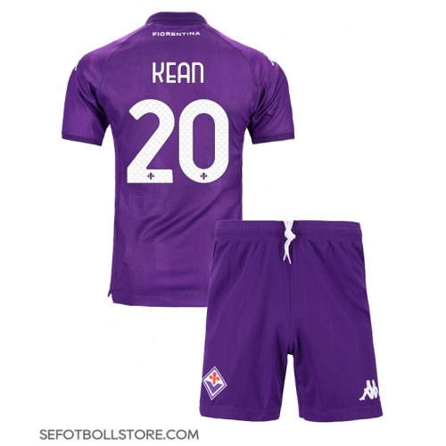 Fiorentina Moise Kean #20 Replika babykläder Hemmaställ Barn 2024-25 Kortärmad (+ korta byxor)